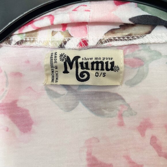 Show Me Your Mumu Brie Pink Floral Robe Bikini Cover Up OS Tie Waist Resortwear - Picture 2 of 5